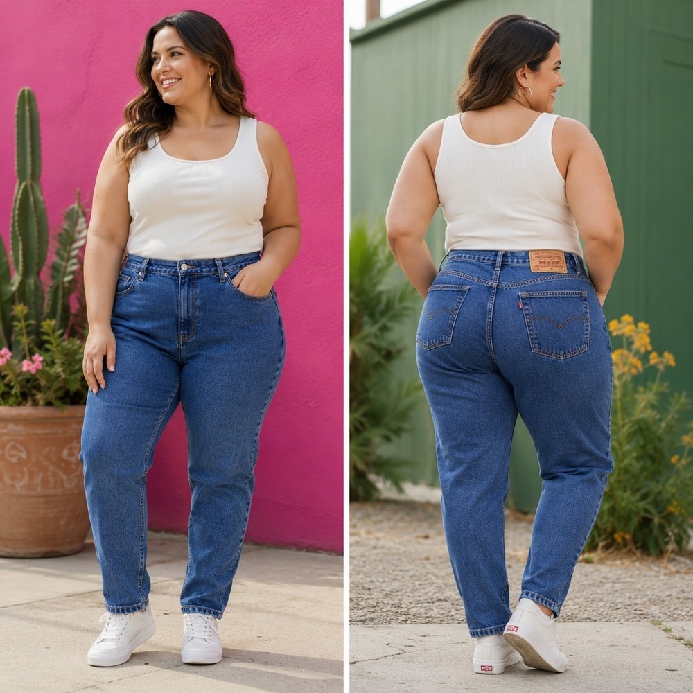 Levi's 550 Women 20W Tapered Leg Jeans USA Y2K Momcore Americana Casual Vintage